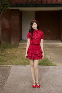 Set váy nhún 3 tầng