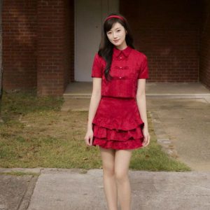 Set váy nhún 3 tầng