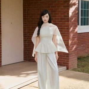 Áo yếm nhún chân đuôi cá