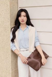 Áo Xuân Hè cổ đức dáng rộng, tay chờm